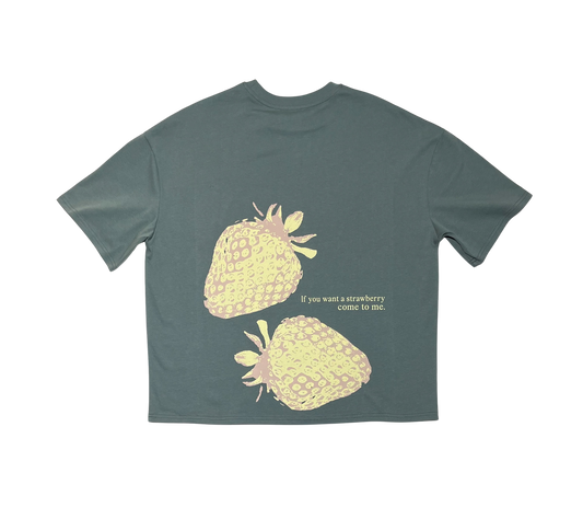 STRAWBERRIES T-SHIRT GREY